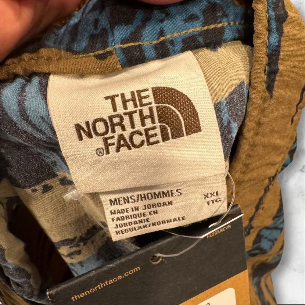 The North Face Men XXL Relaxed Fit Class V Bltd Shorts Camo Print Casual Outdoor